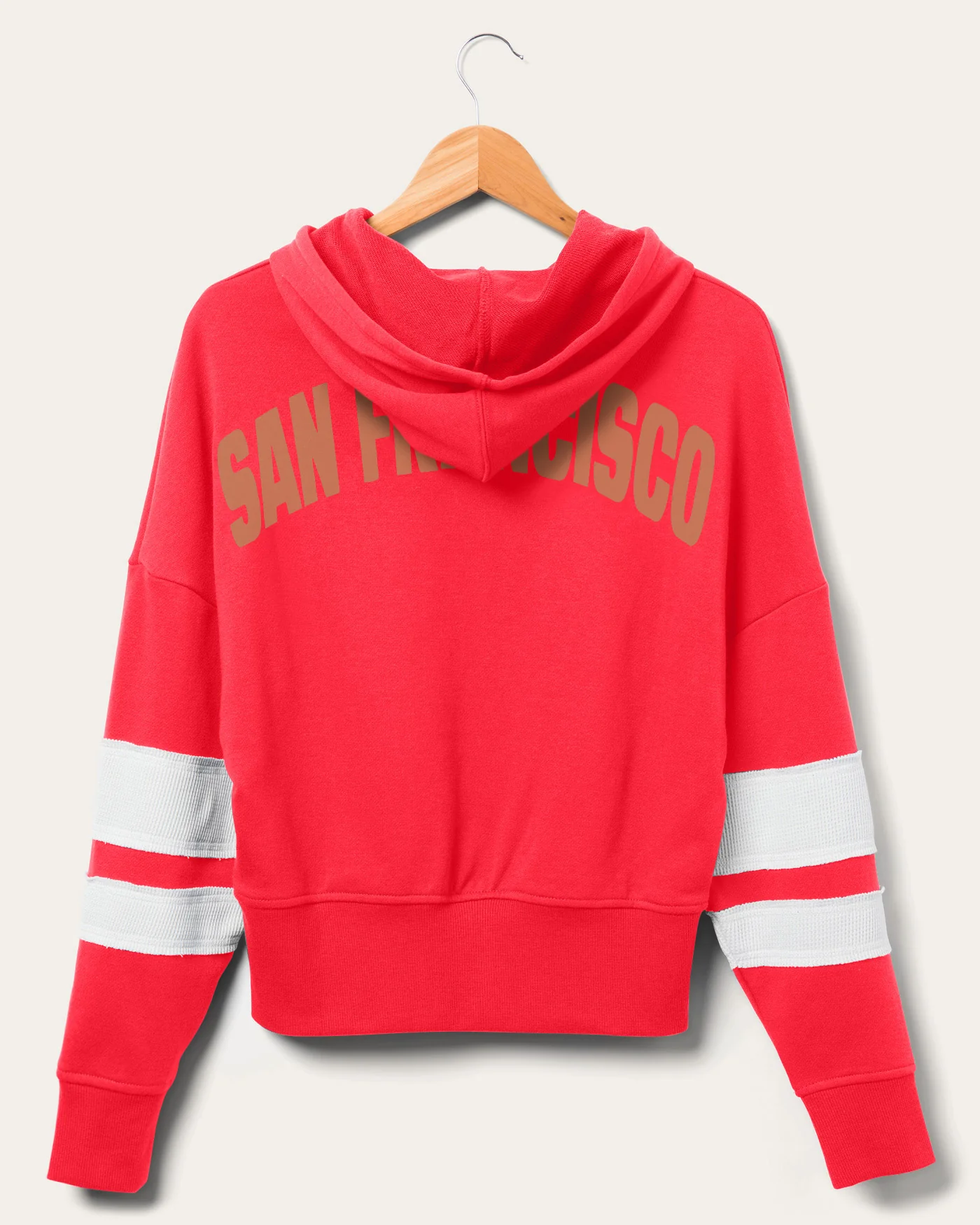 Women's NFL 49ers Sideline Striped Fleece - Image 3