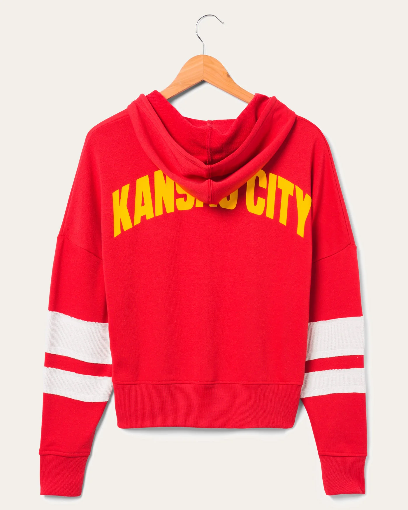 Women's NFL Chiefs Sideline Striped Fleece - Image 3