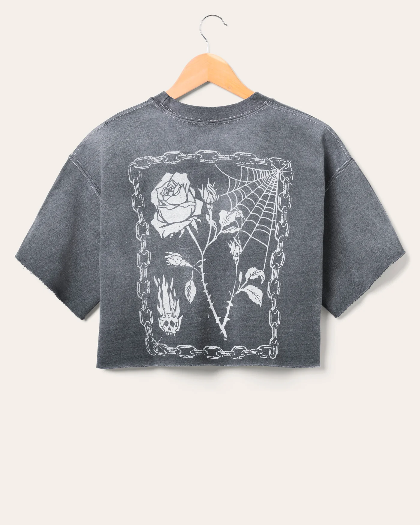 Women's Skulls and Roses Flea Market Fleece Tee - Image 4