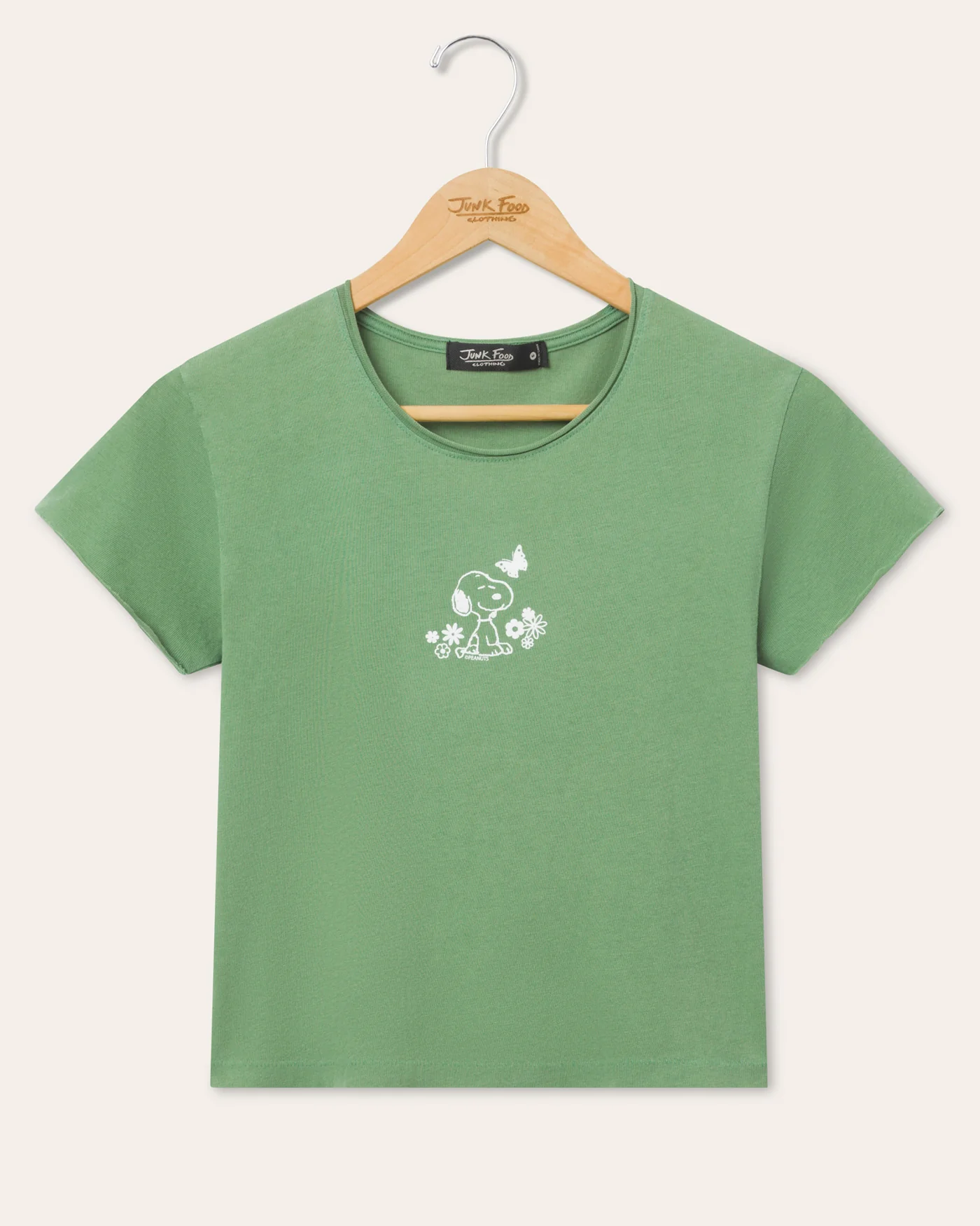 Women's Snoopy Flowers Vintage Baby Tee