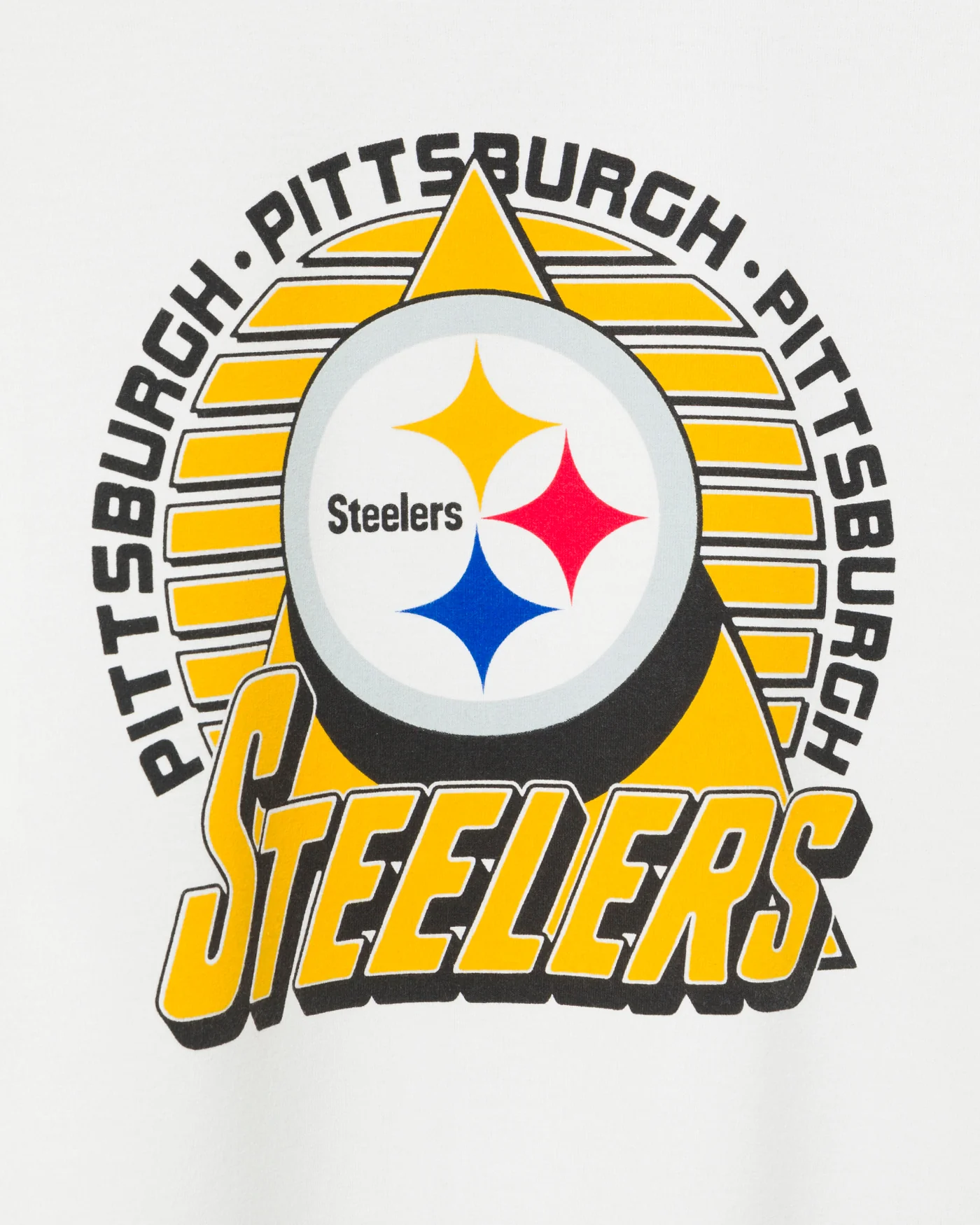 Women's Pittsburgh Steelers Color Block Crop Tee - Image 4