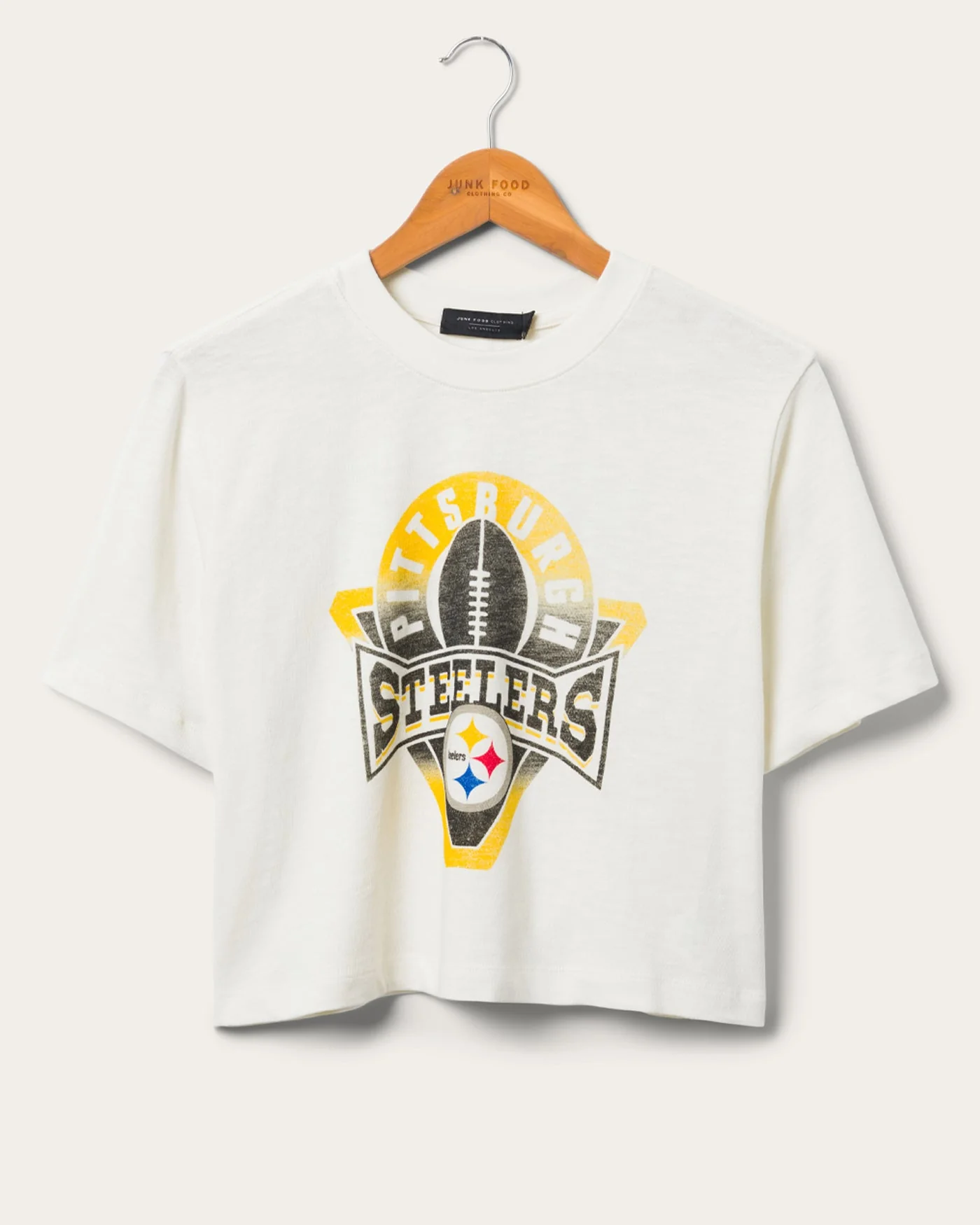 Women's Pittsburgh Steelers Mock Neck Crop Tee