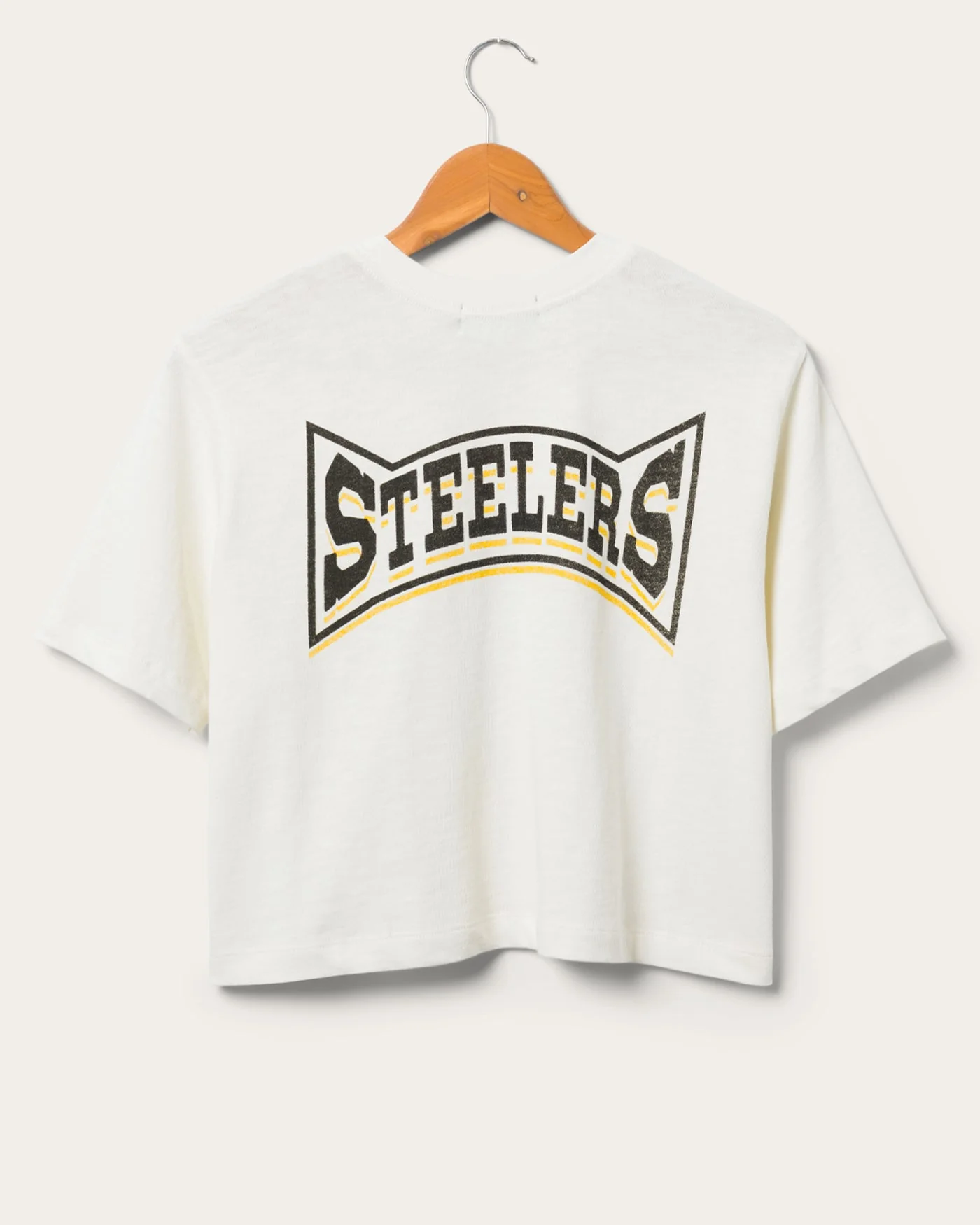 Women's Pittsburgh Steelers Mock Neck Crop Tee - Image 5