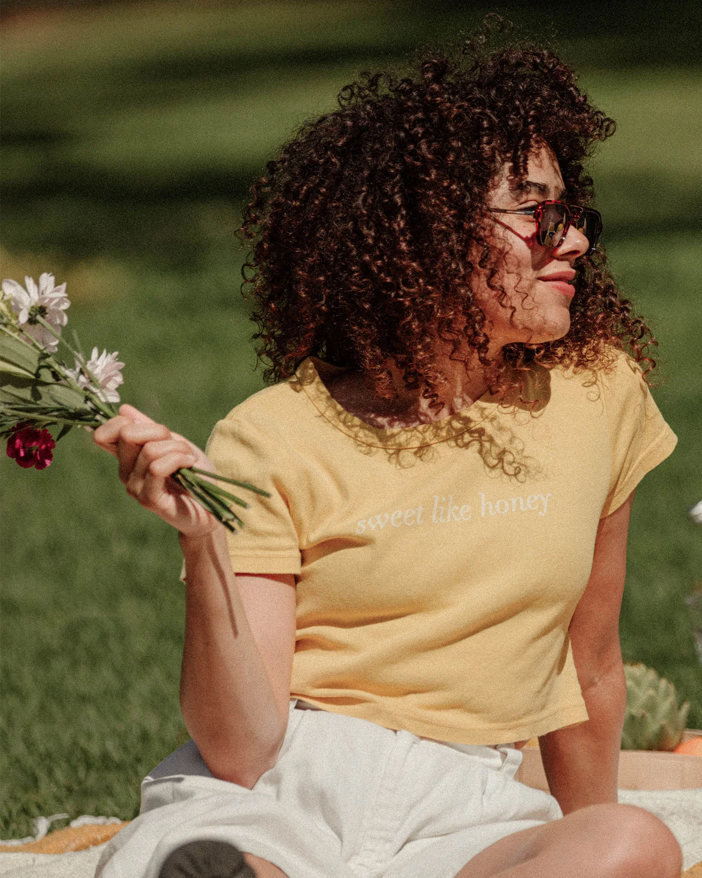Women's Sweet Like Honey Baby Tee - Image 2