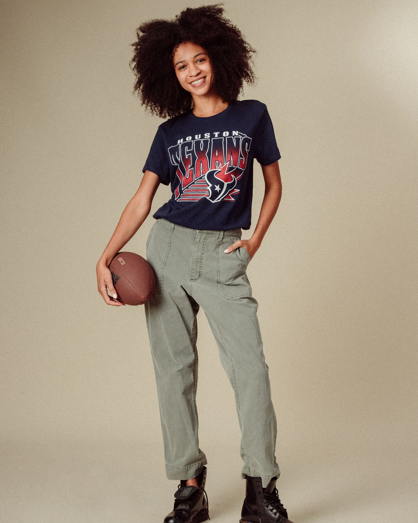 Women's Houston Texans Vintage Tee - Image 2
