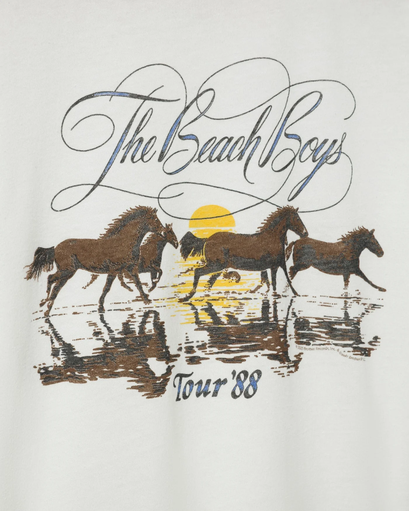 Women's The Beach Boys Tour '88 Vintage Tissue Tee - Image 5