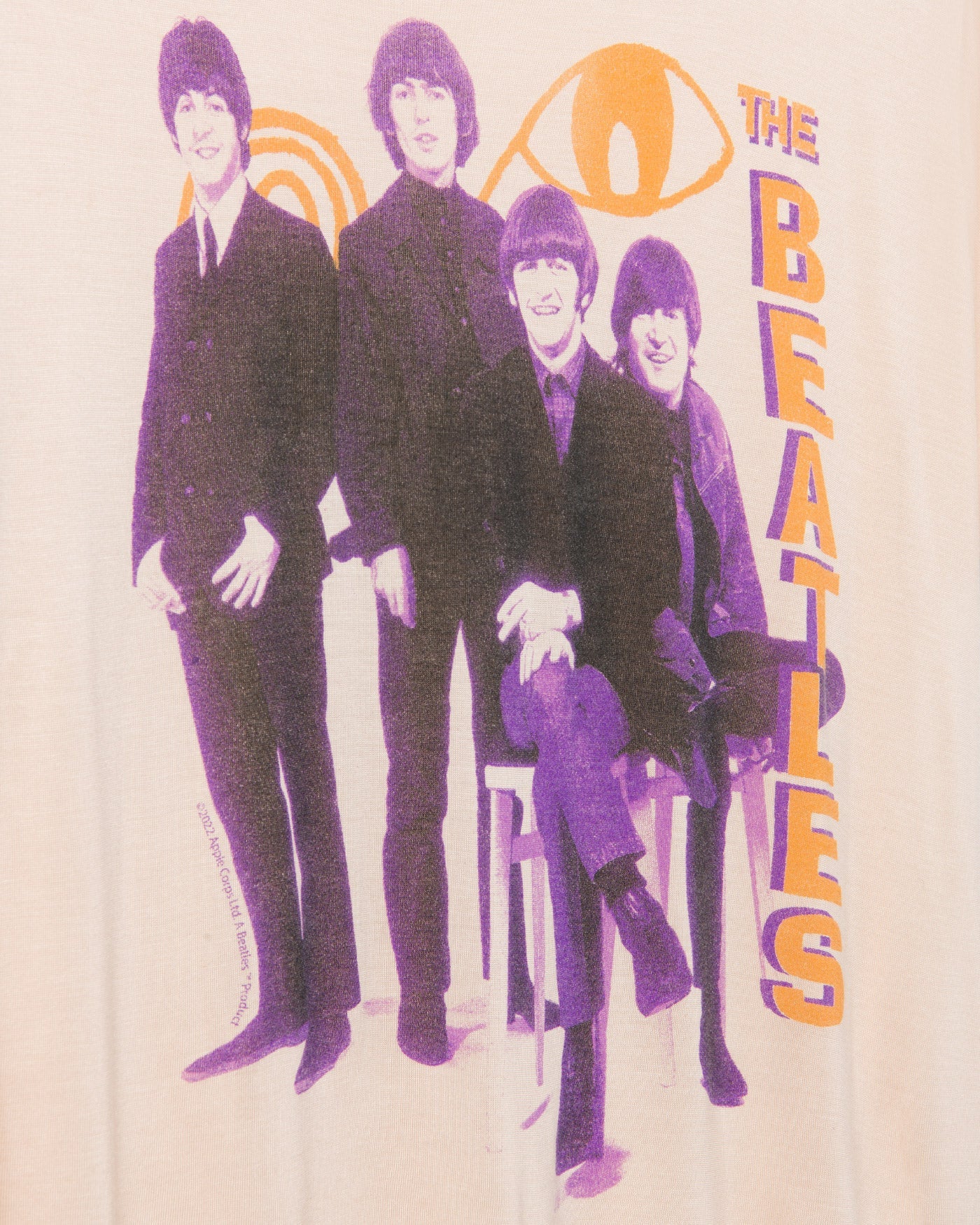 Women's The Beatles Group Vintage Tissue Tee - Image 4