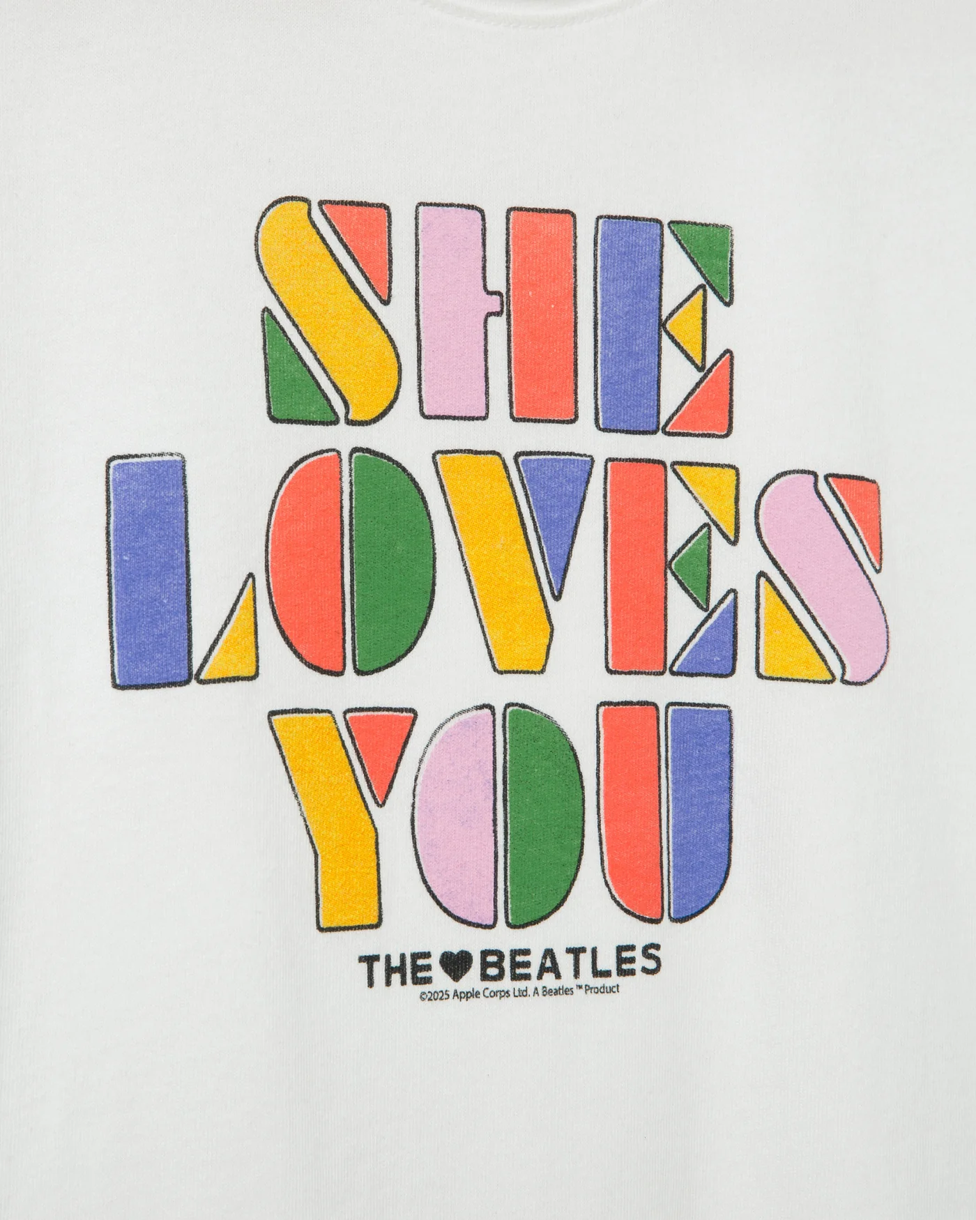 Women's The Beatles She Loves You Vintage Baby Tee - Image 5