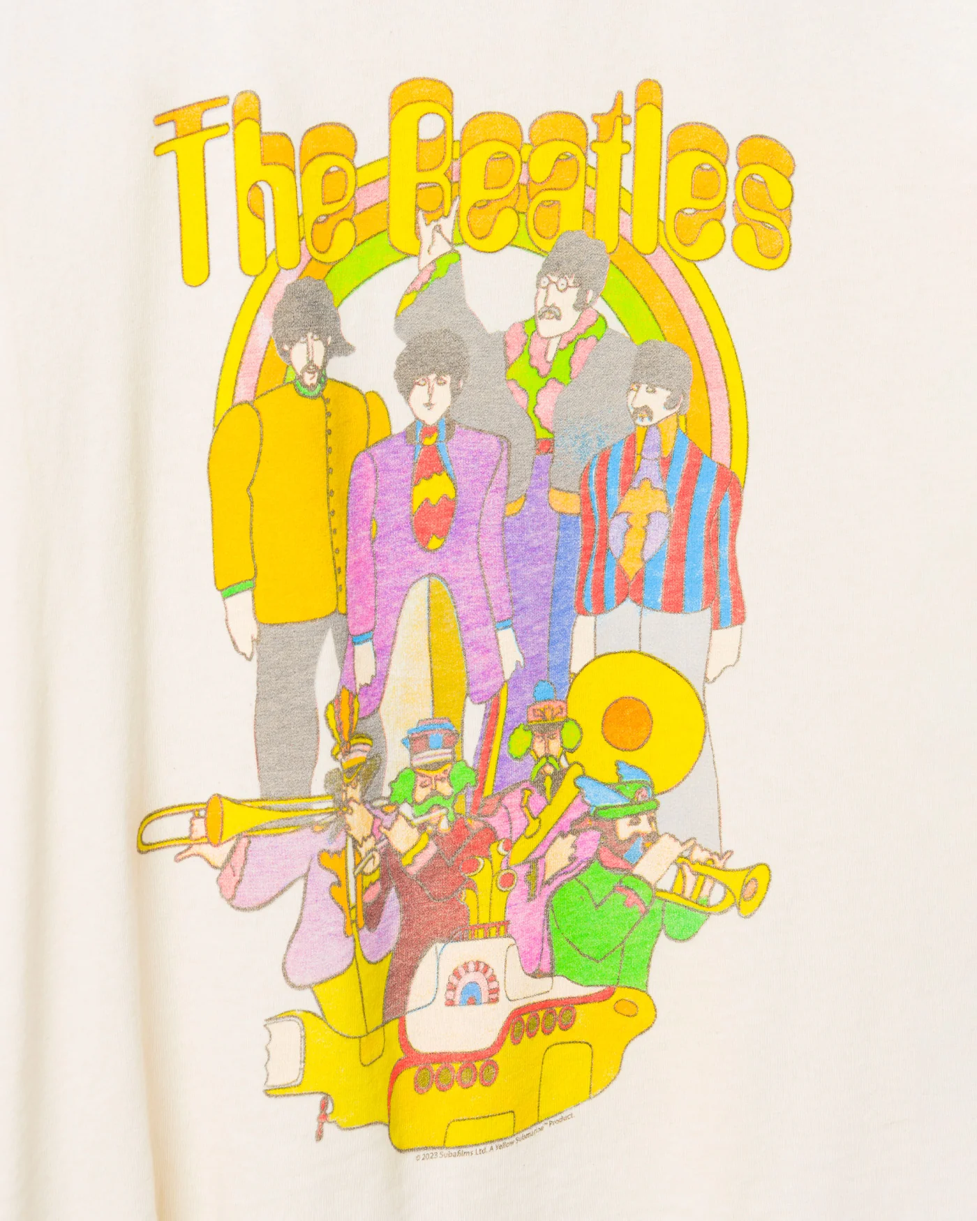 Women's The Beatles Yellow Submarine Vintage Tee - Image 5