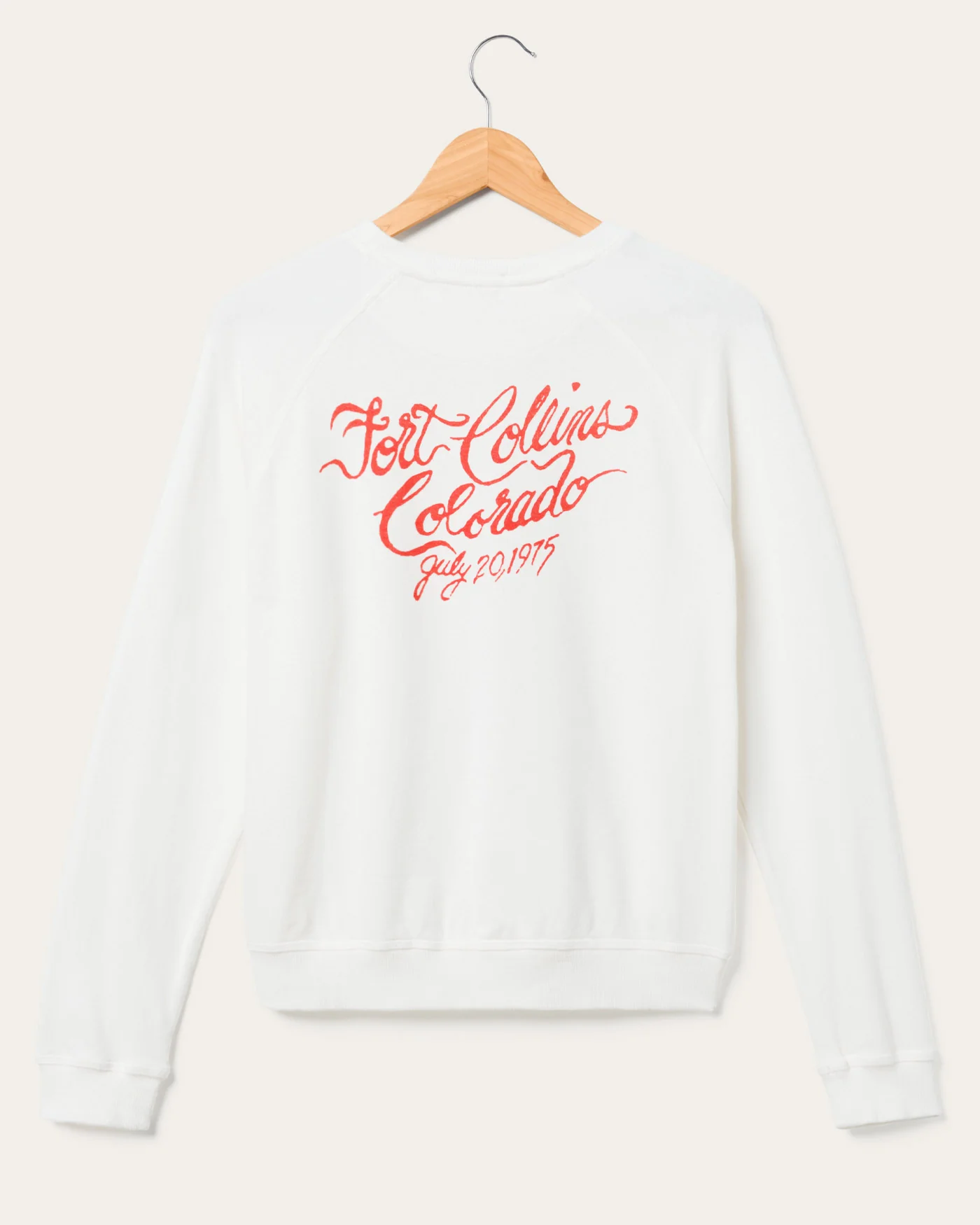 Women's The Rolling Stones Fort Collins Colorado Fleece Raglan - Image 4