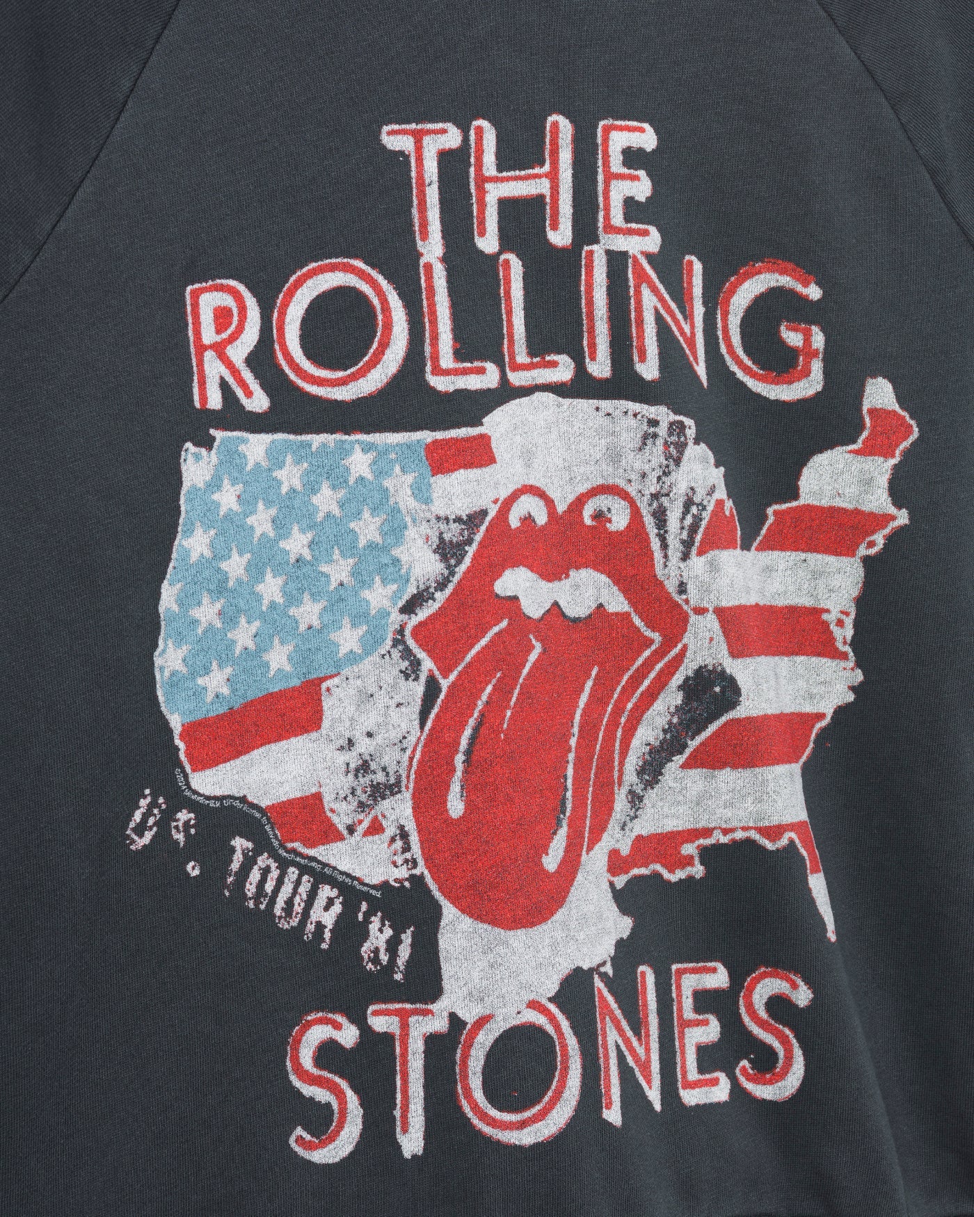 Women's The Rolling Stones US Tour '81 Fleece Raglan - Image 5