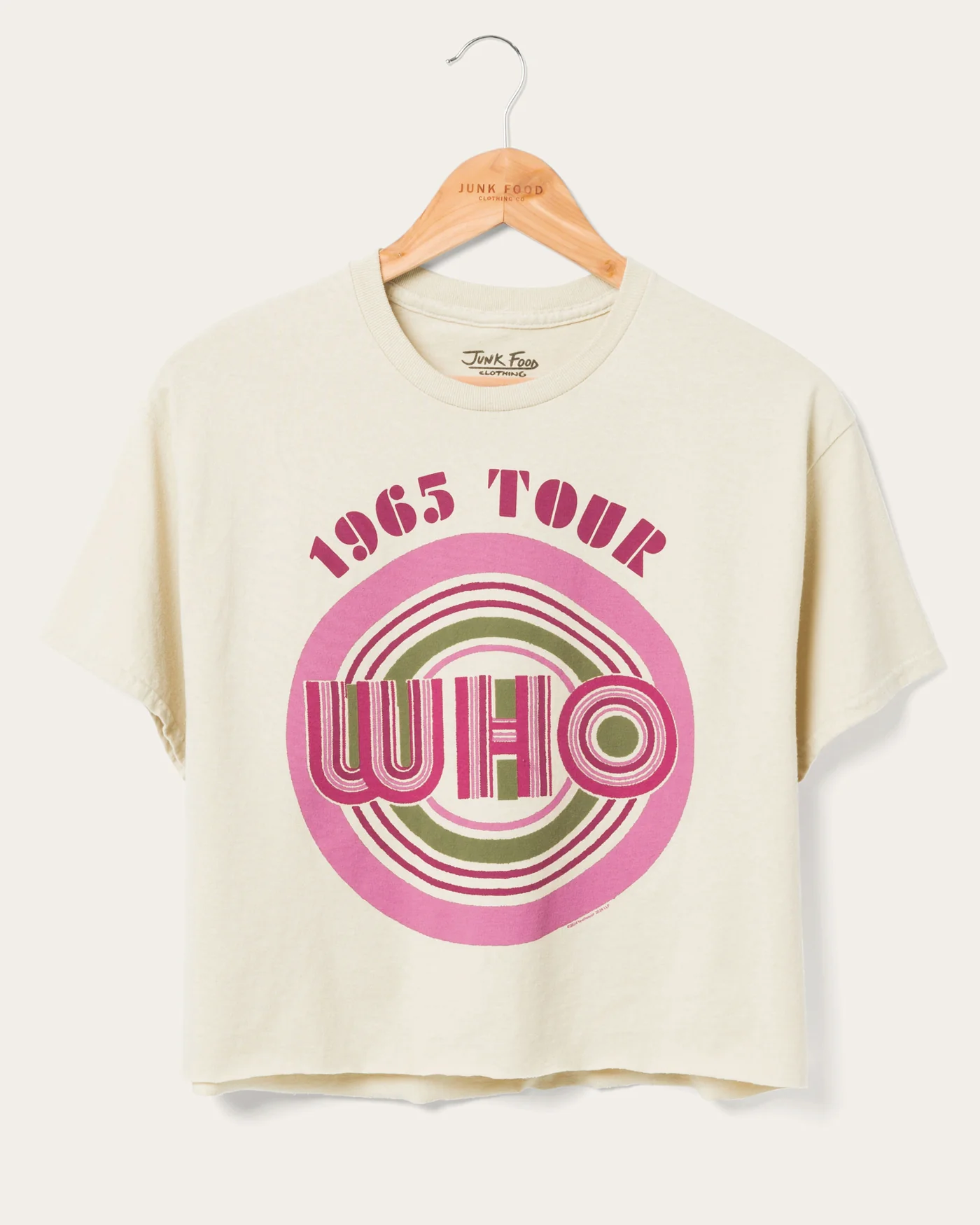 Women's The Who 1965 Tour Flea Market Crop Tee