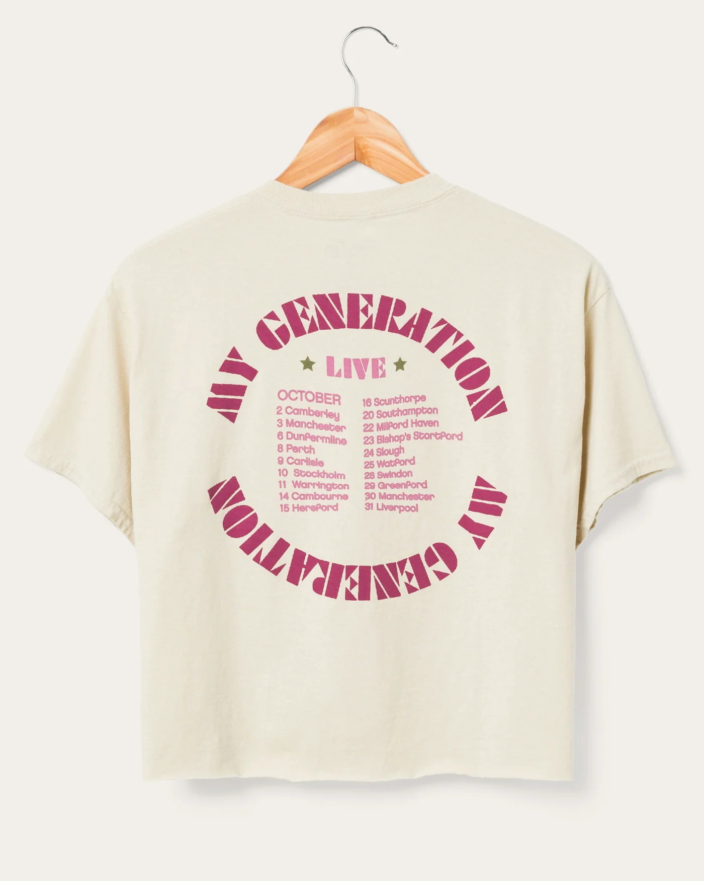 Women's The Who 1965 Tour Flea Market Crop Tee - Image 3