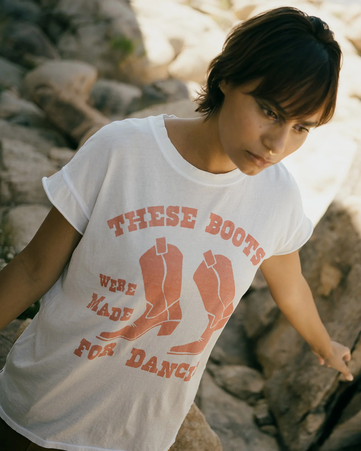 Women's These Boots Were Made For Dancin Easy Tee - Image 4