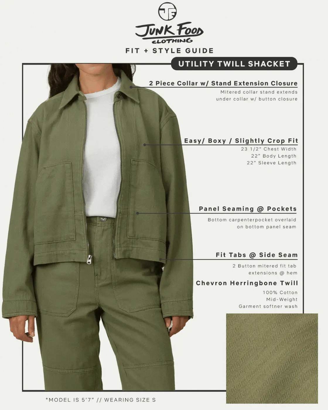 Women's Utility Twill Shacket - Image 9